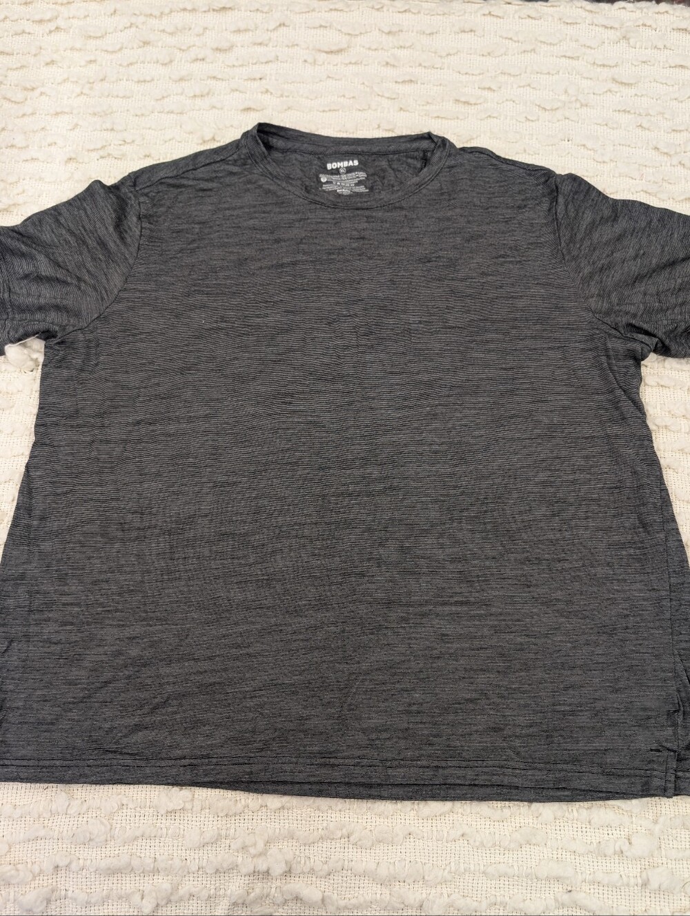 Bombas XL Men's Merino Tencel Blend Crewneck Undershirt Tee Short Sleeve